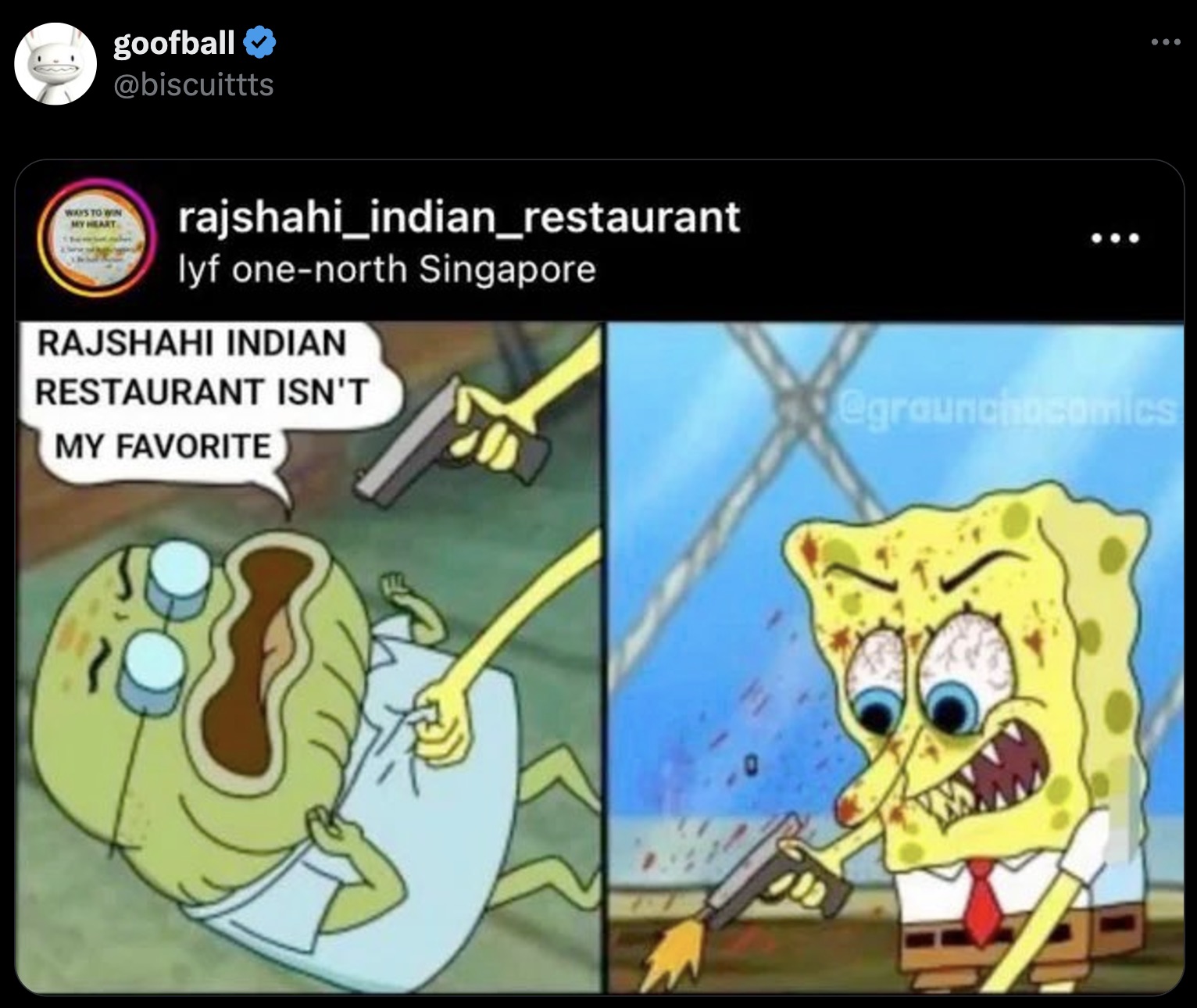 indian restaurant is not my favorite - goofball Ways To Win My Heart rajshahi_indian_restaurant lyf onenorth Singapore Rajshahi Indian Restaurant Isn'T My Favorite